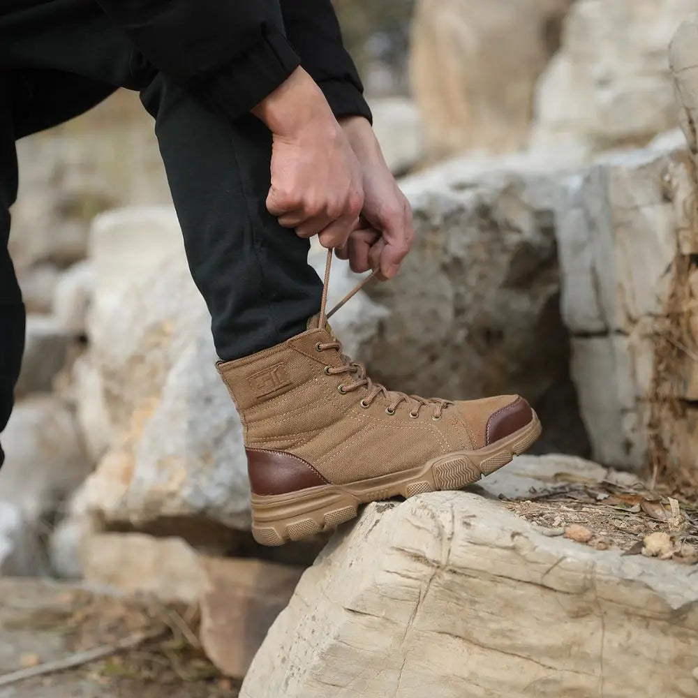 Steel Toe Work Boots For Men Safety Shoes