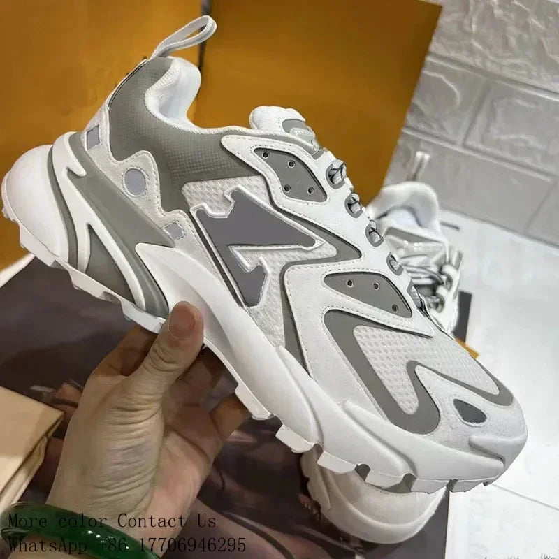 Men's Sneakers Leather Upper