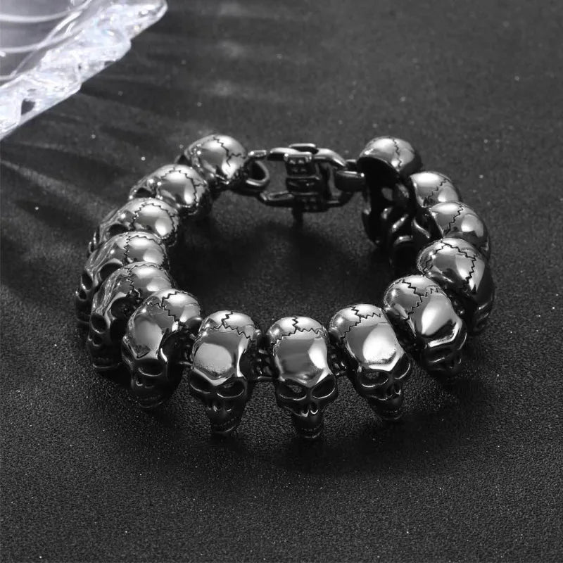 Bracelet Skull Titanium Steel