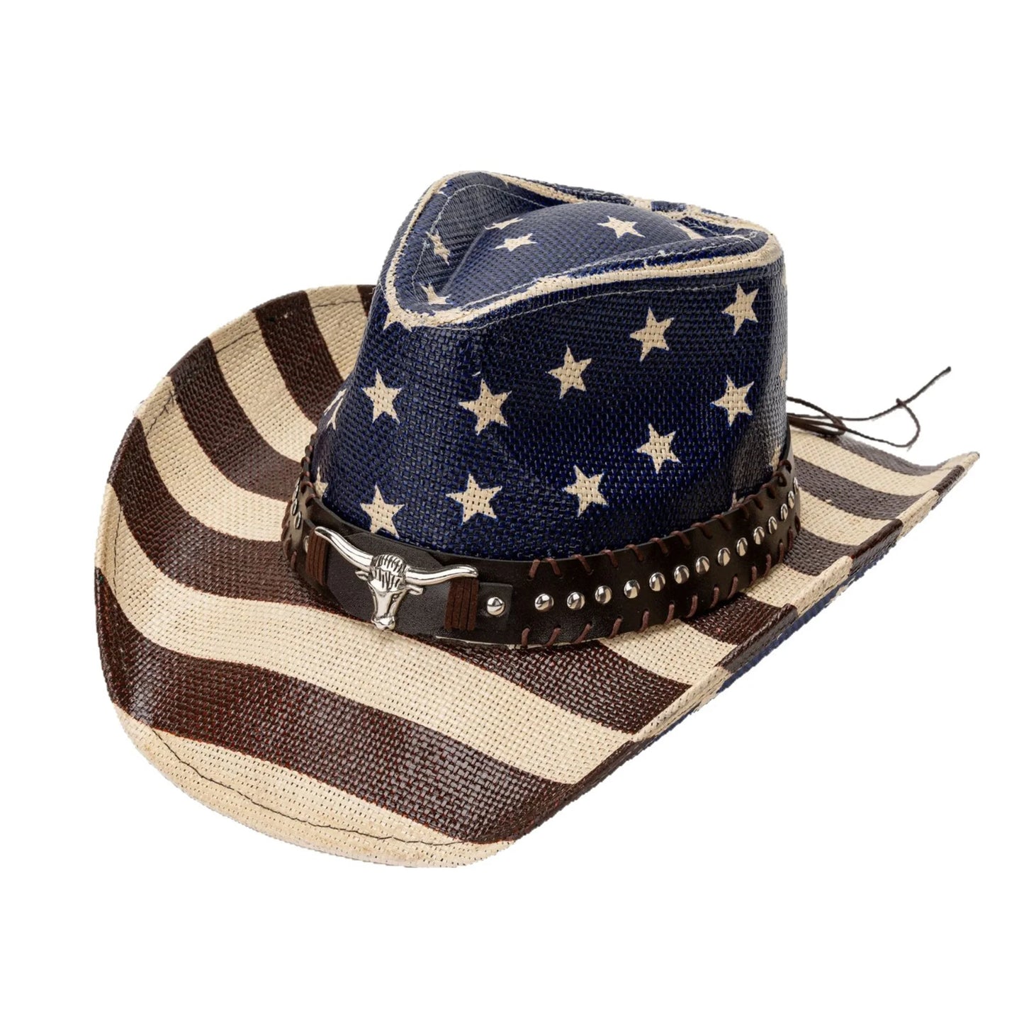 American Flag Cowboy Hat Western Headwear