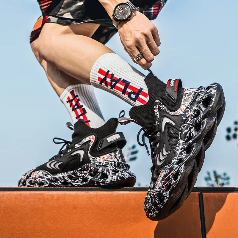 Lexsan Men's Breathable Casual Sneakers Trainers Running Shoes