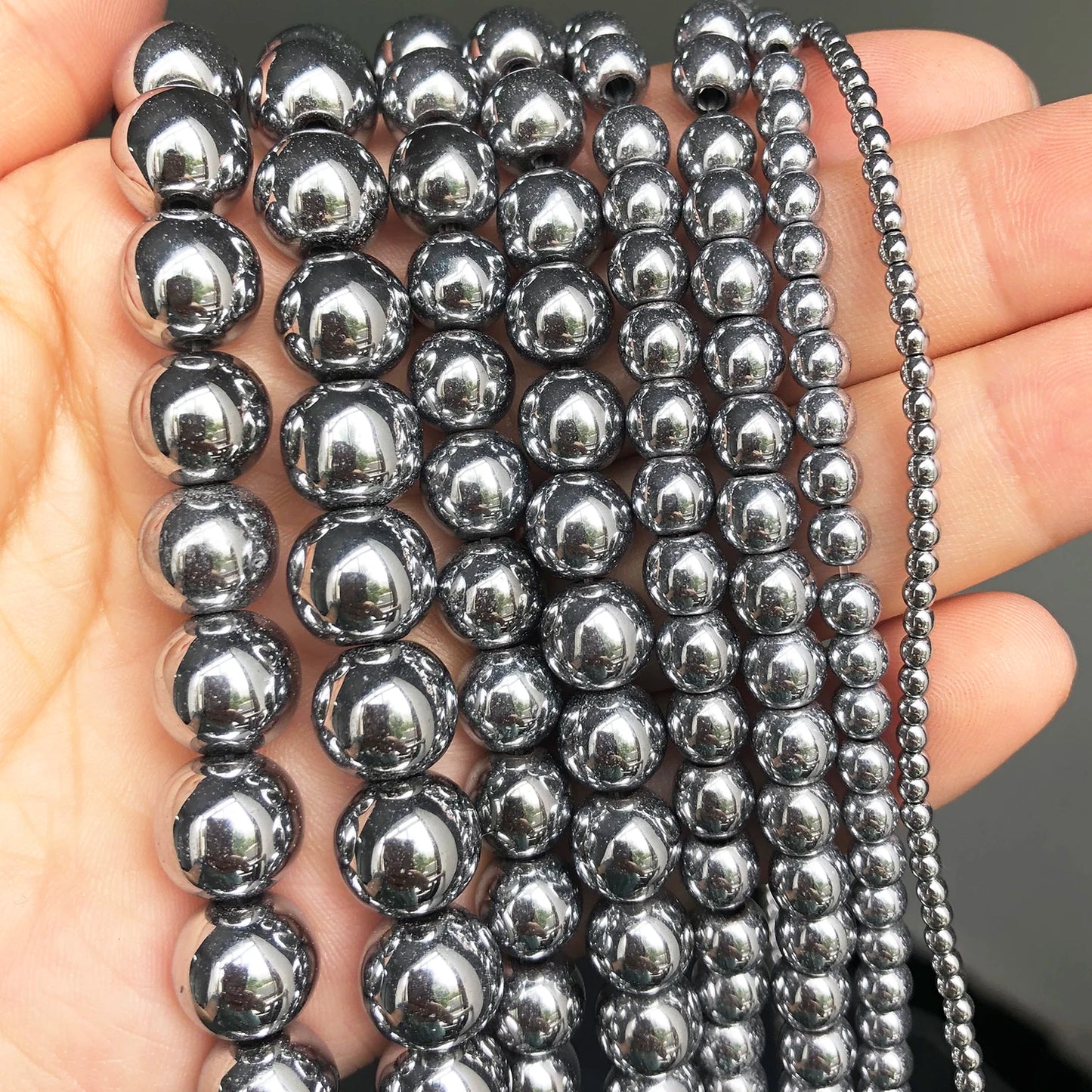 Natural Stone Round Beads Yooperlite Fire Sodalite Loose Spacer Beads