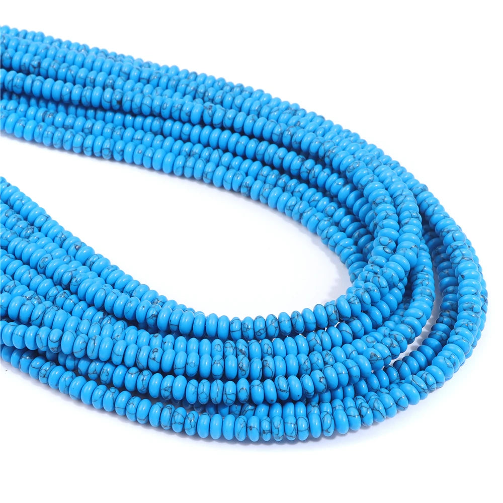 Stone Beads Abacus Round Spacer Beads For Jewelry Making