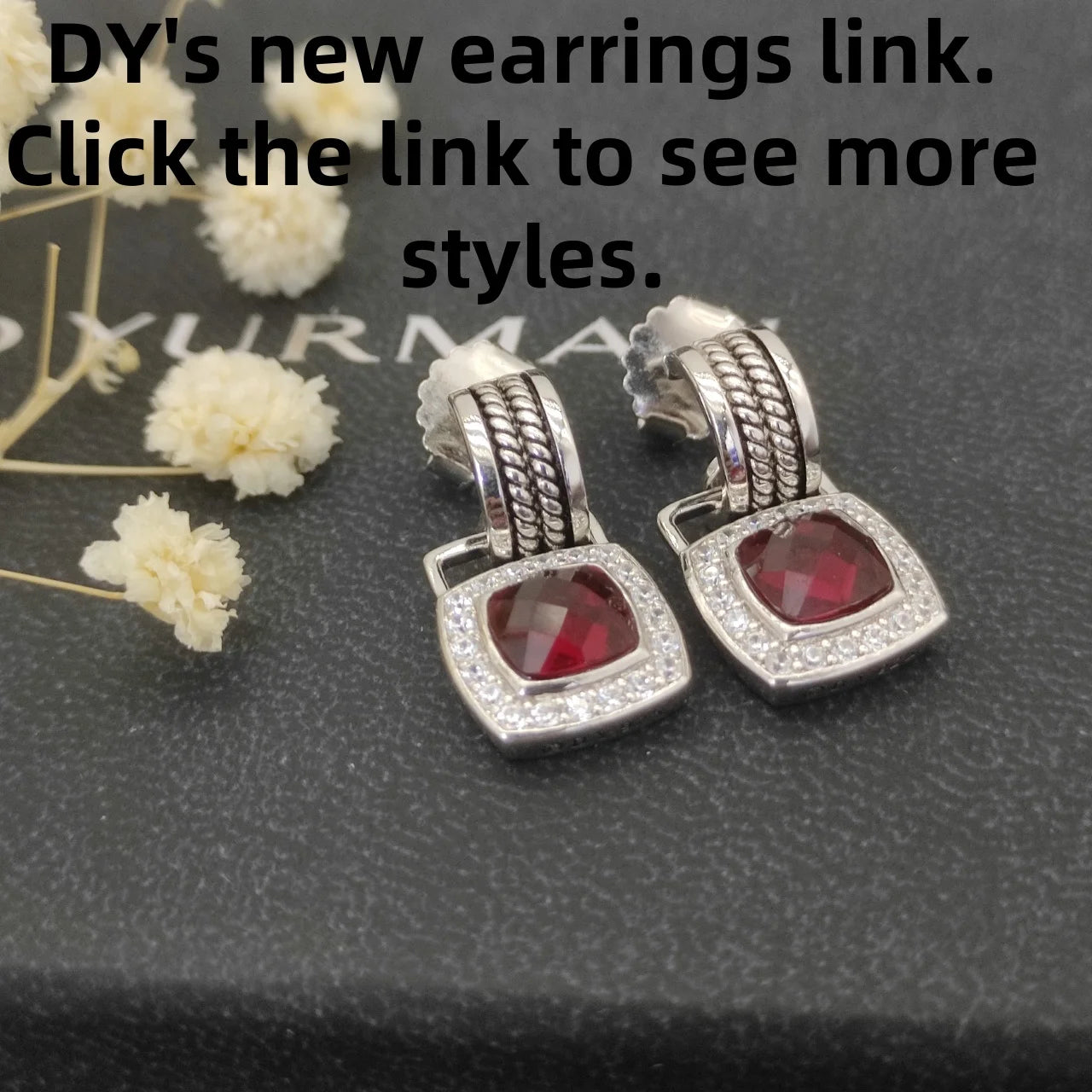Sterling Silver Zircon Stud Earrings 925