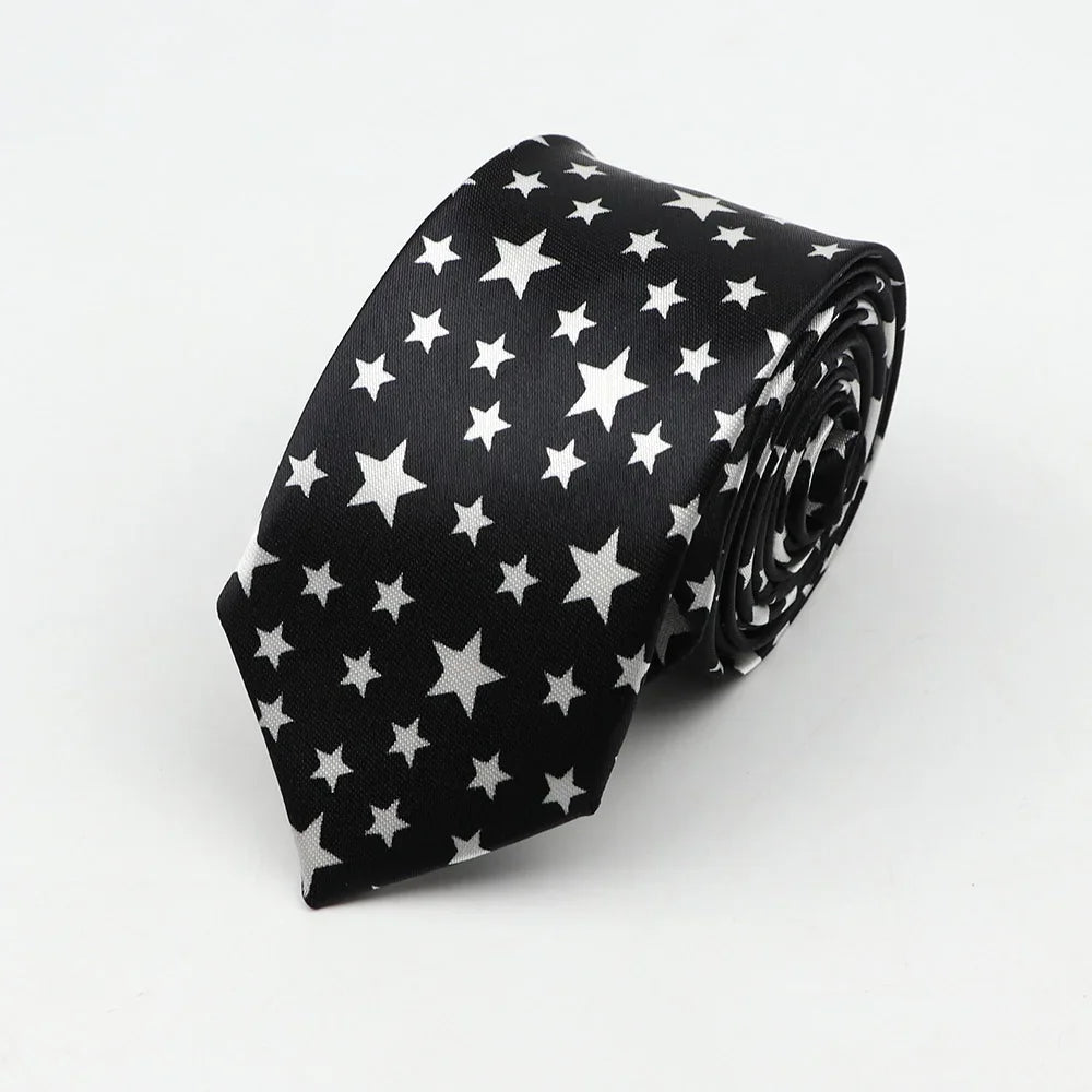 Necktie Musical Notes Printed With Piano Guitar Pattern