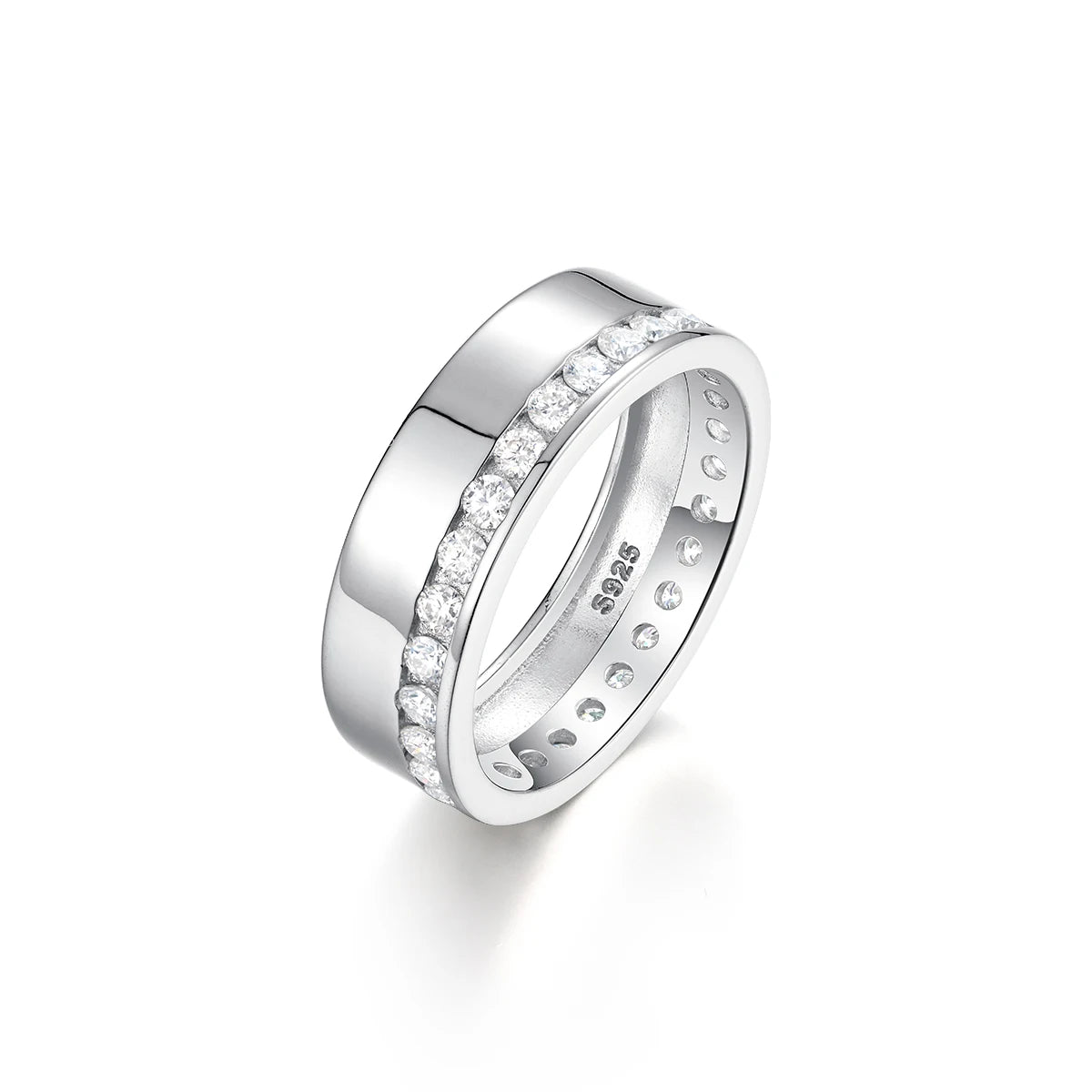 925 Sterling Silver Moissanite Ring