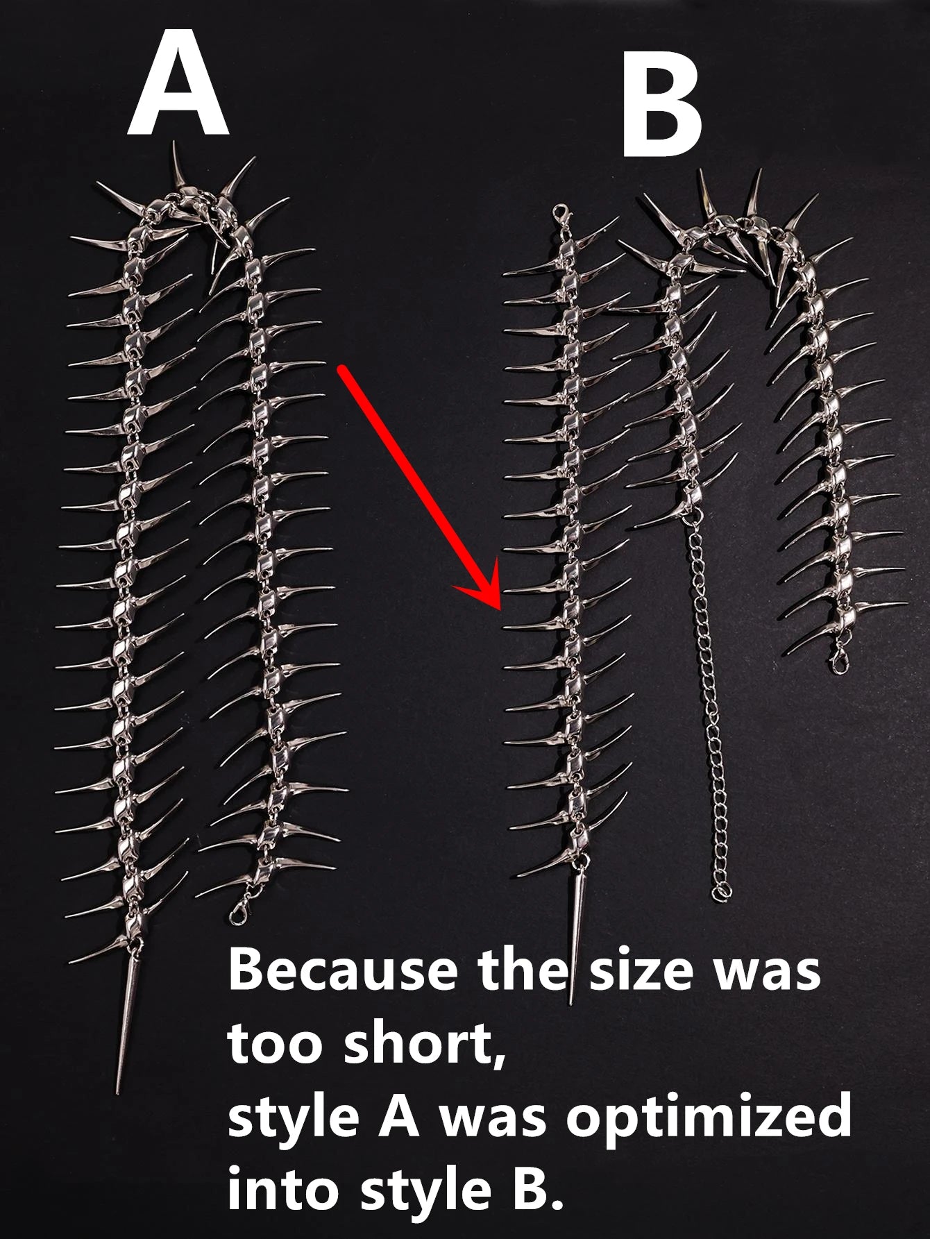 Necklace Thorn Skeleton