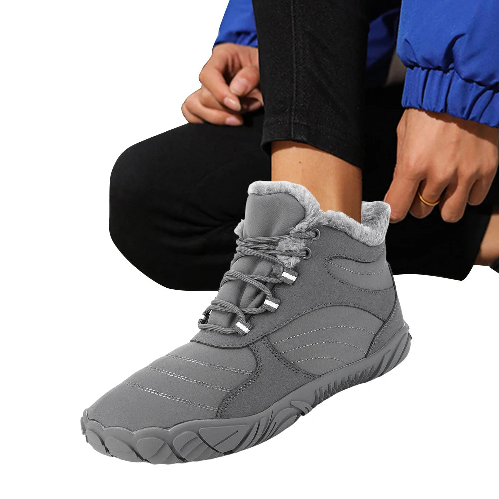 Warm Hiking Shoes Non Slip Fur Lined For Men Women