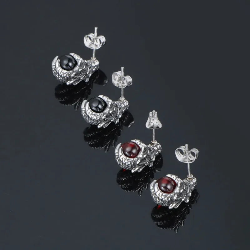 Earrings 3D Dragon Claw Studs