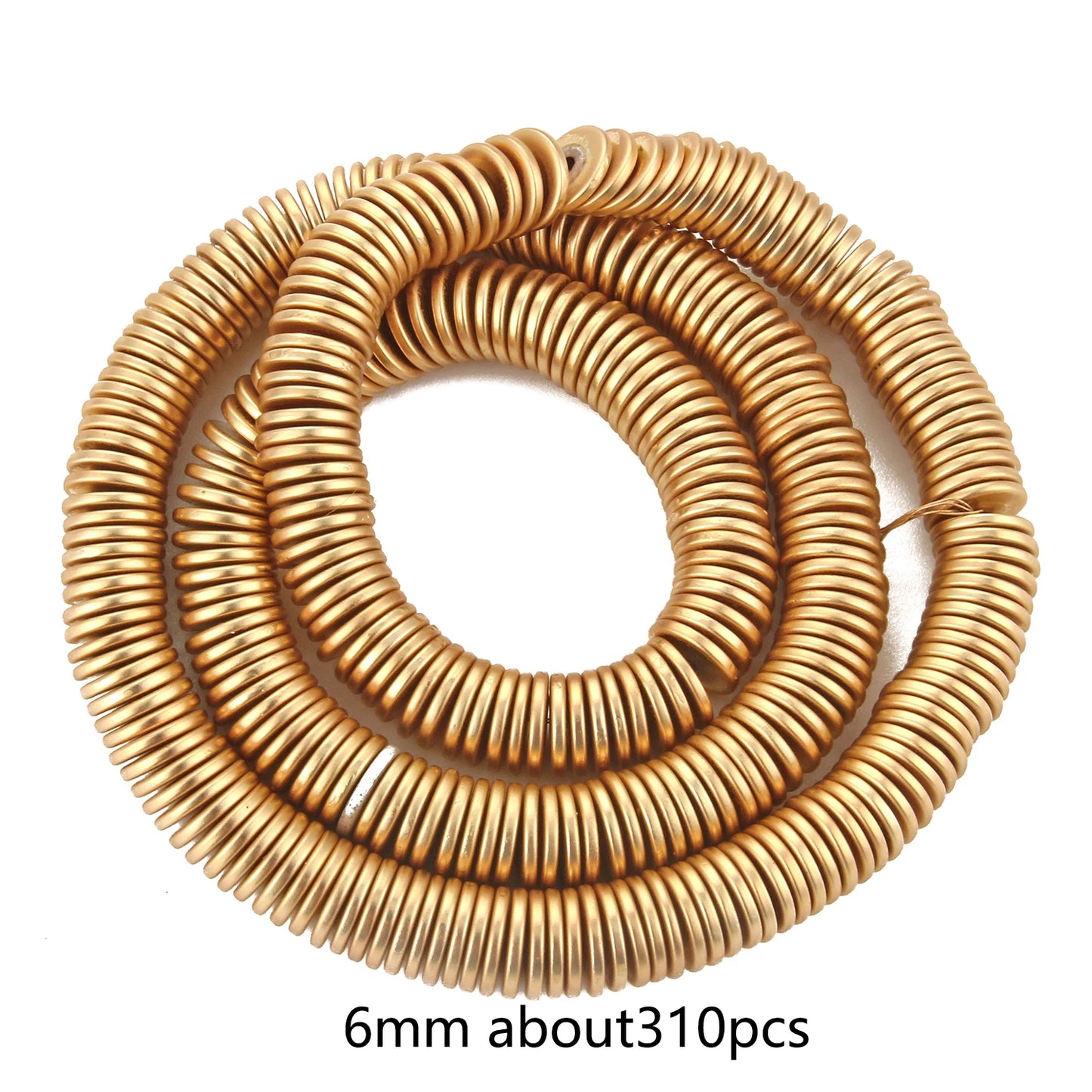 TANANTA Gold Plated Hematite Loose Spacer Beads for Jewelry Making