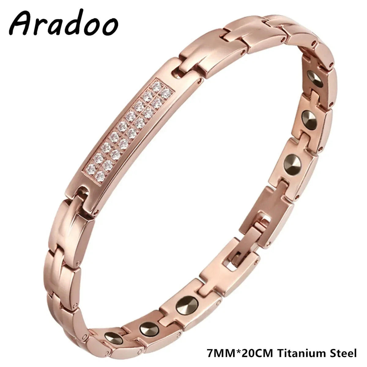 Dragon Scale Titanium Steel Bracelet Zirconia