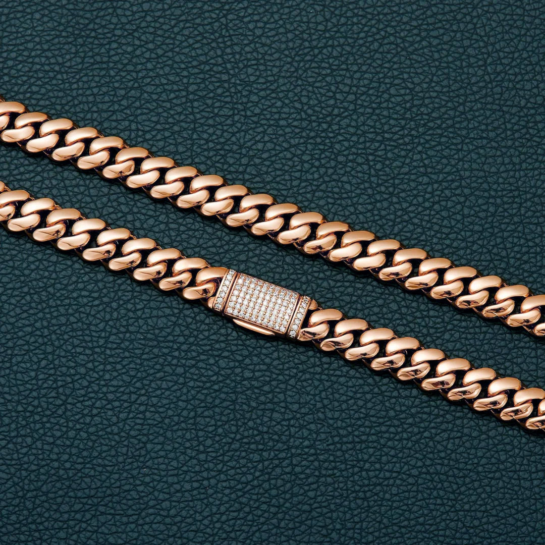 Necklace Iced CZ Box Clasp