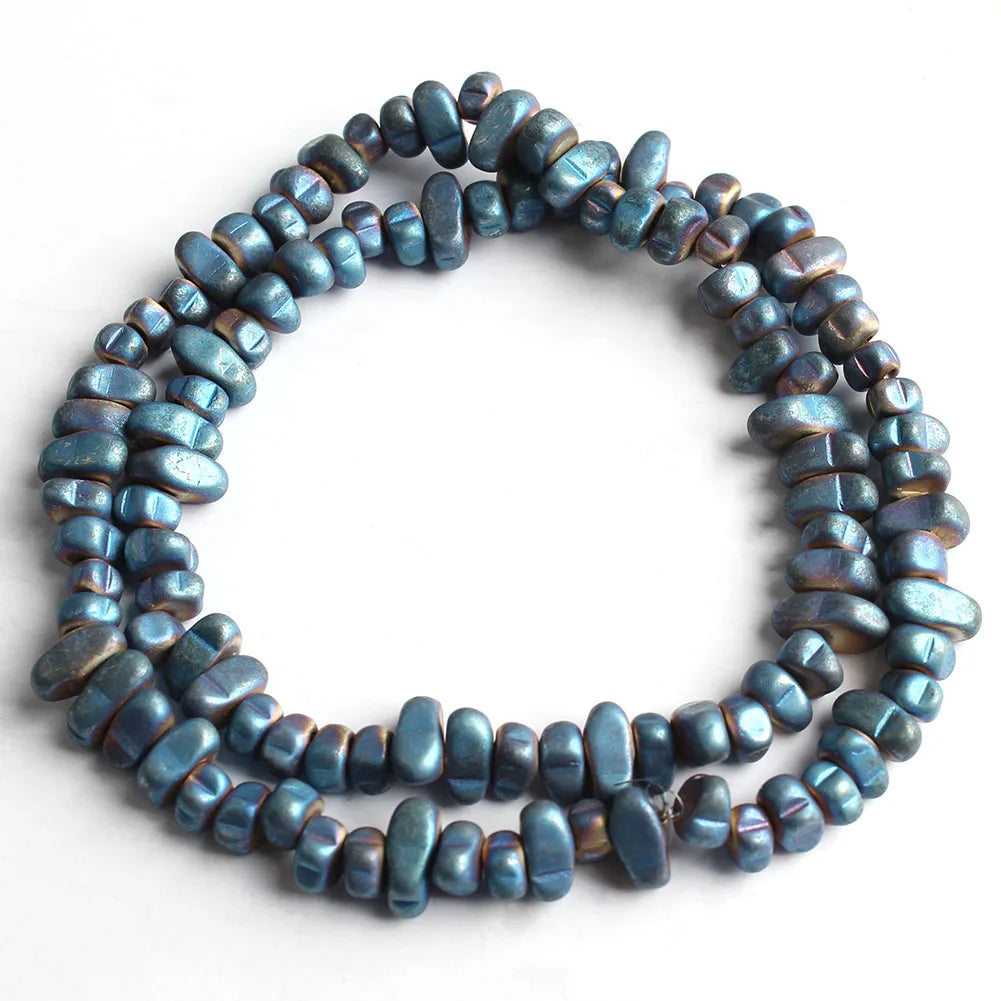 TANANTA Gold Plated Hematite Loose Spacer Beads for Jewelry Making