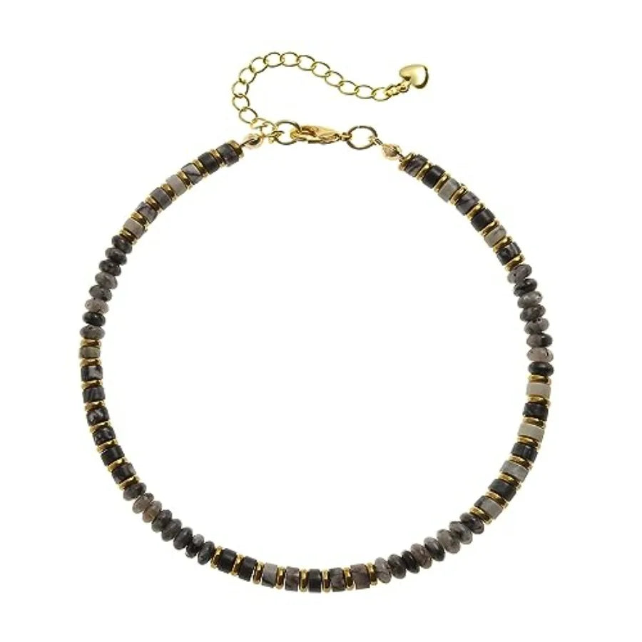 Natural Stone Beaded Anklets For Women Handmade Boho Turquoise Beads Jewelry