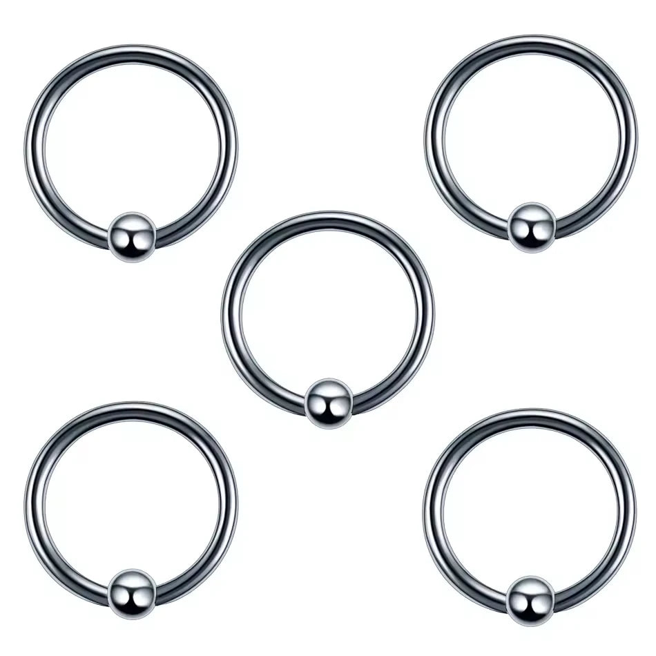 Stainless Steel Body Piercing Jewelry Set Nose Ear Tongue