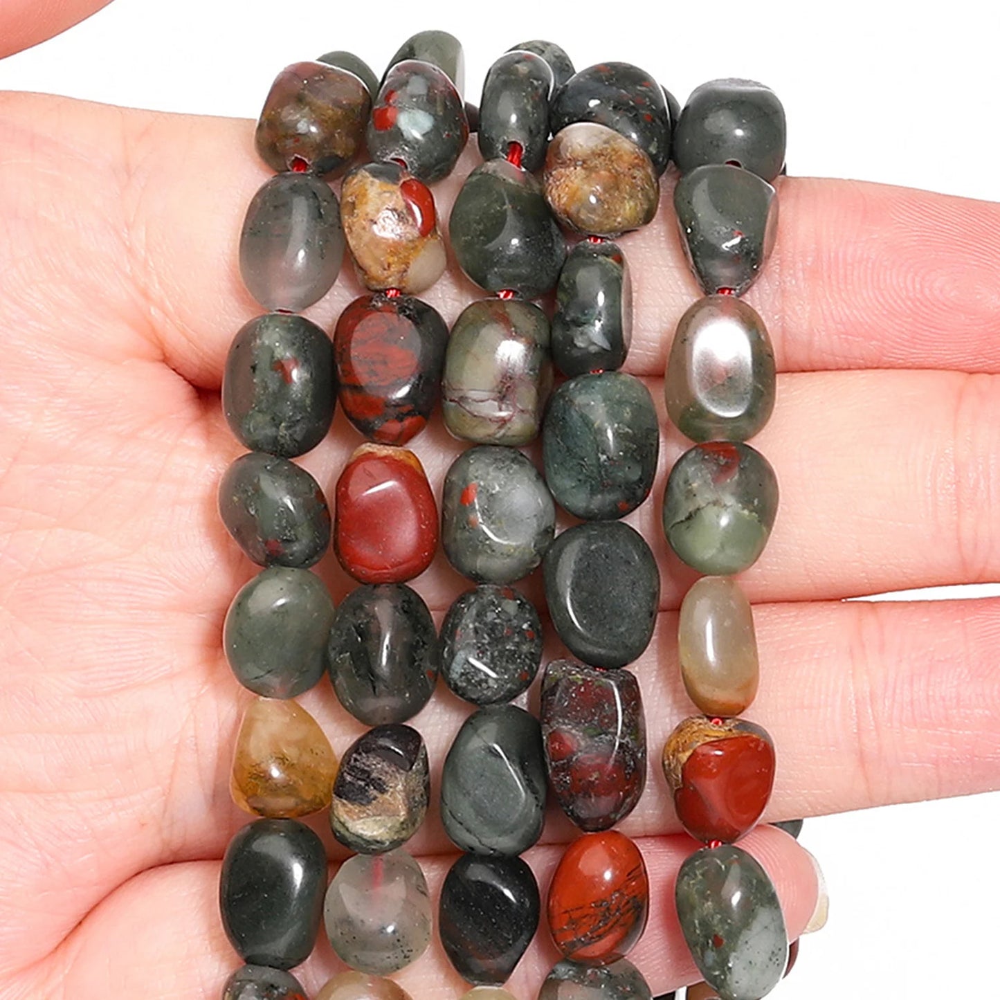 Red Jasper Indian Agate Rose Quartz Beads For Jewelry Making