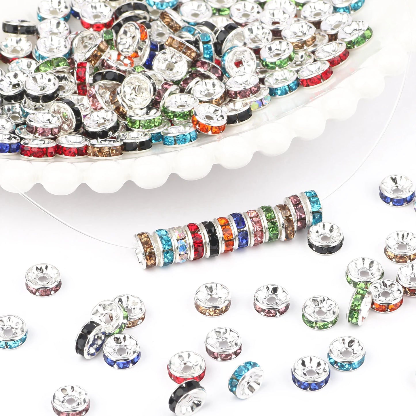 Rhinestone Ball Shape Beads For Jewelry Making