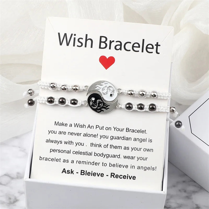 Bracelet Dragon Two Piece Set Yin Yang Jewelry