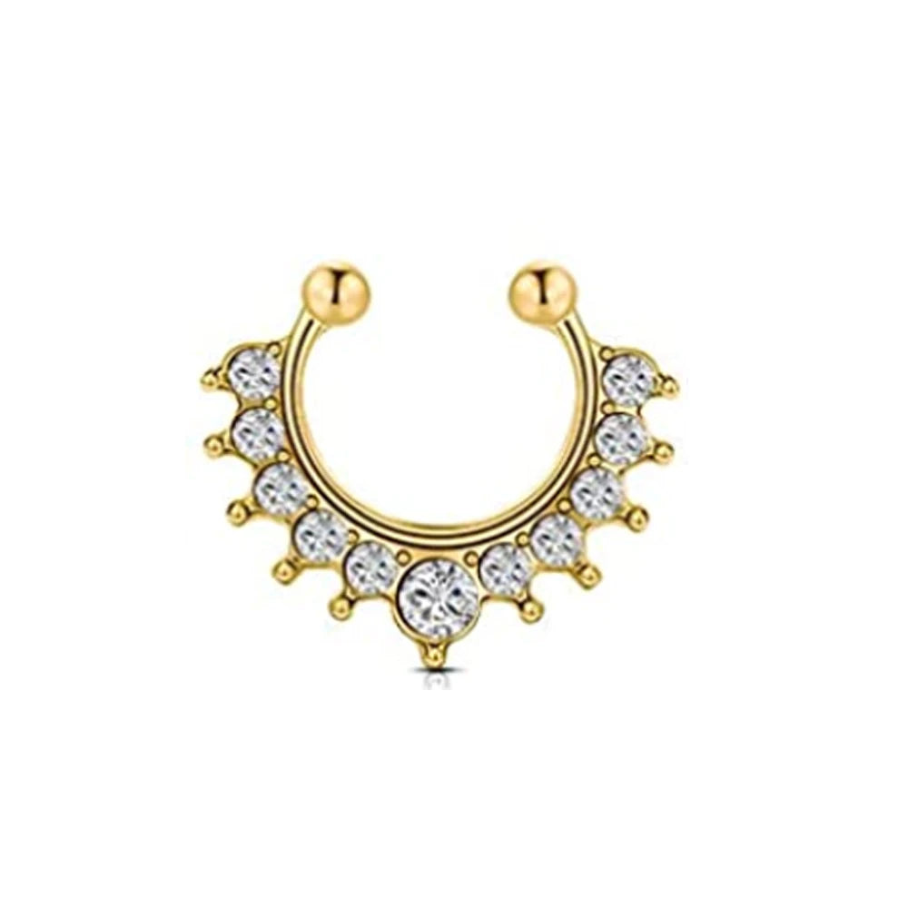 Nose Ring Septum Hoop Stainless Steel Horseshoe