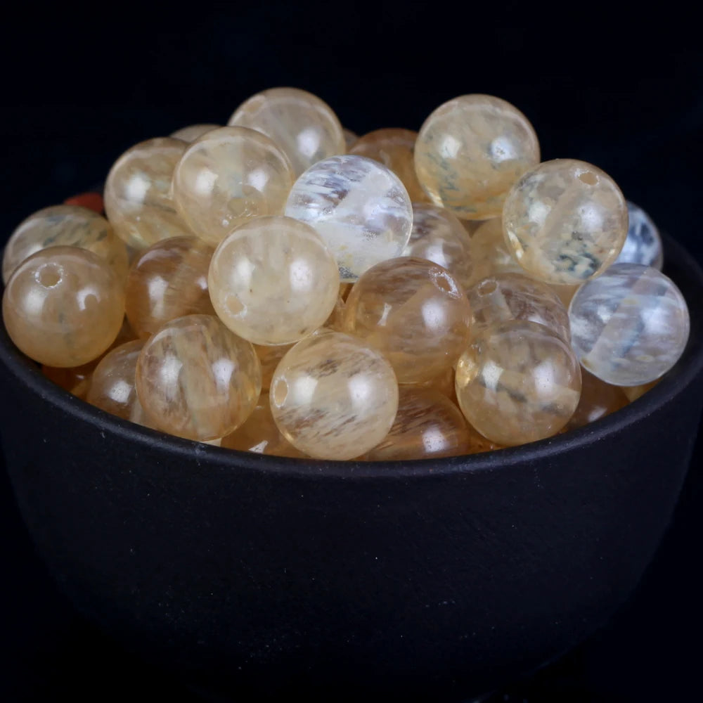 IYKWIM Natural Round Bead Mix Tiger Eye Amazonite Lava Turquoise