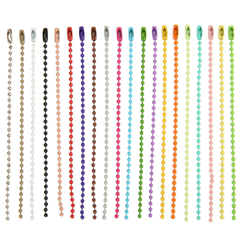 Metal Alloy Ball Bead Chains For Keychains And Jewelry Making