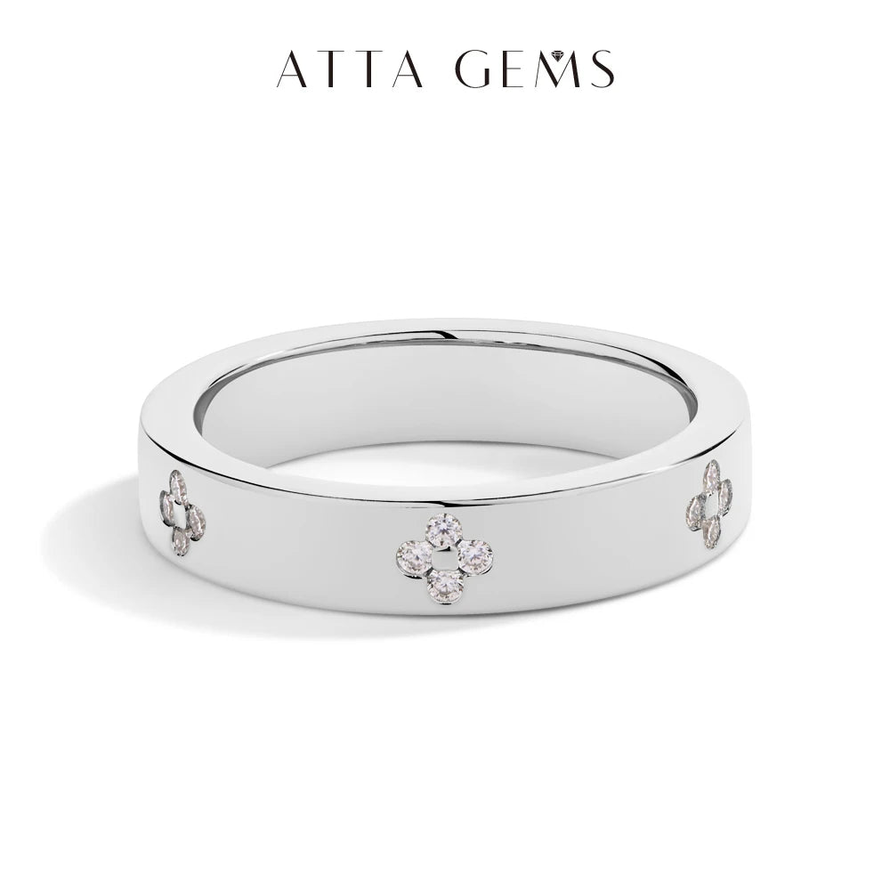 Moissanite Ring 925 Sterling Silver Oval Cut