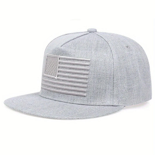 Unisex US Flag Embroidered Hip Hop Hat Adjustable Strapback