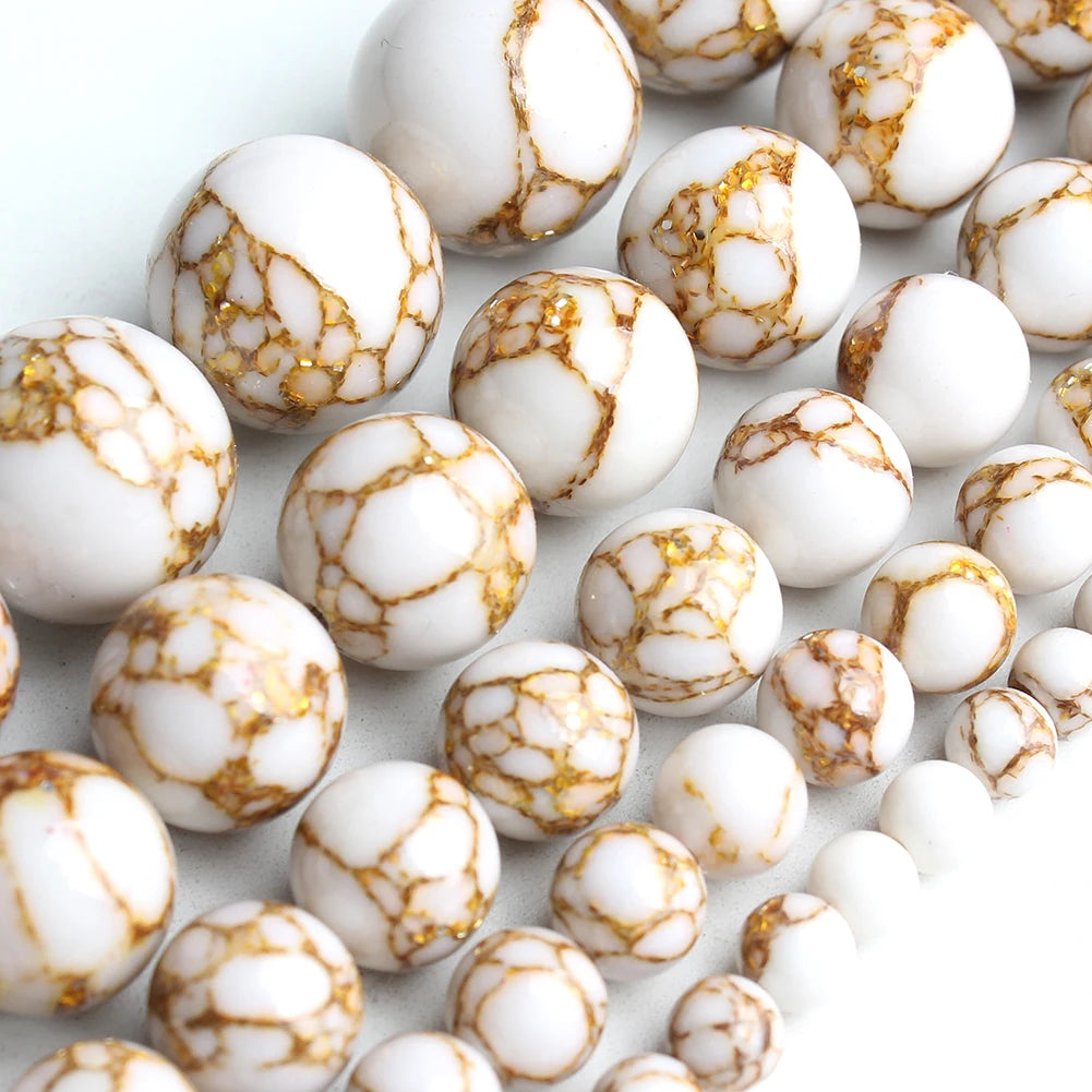 Natural Stone Round Beads Yooperlite Fire Sodalite Loose Spacer Beads