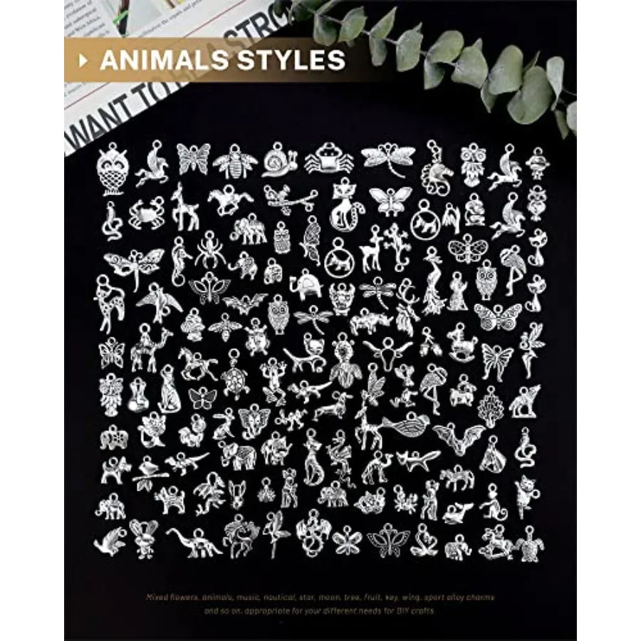 Tibetan Silver Alloy Charms and Pendants for Jewelry Making