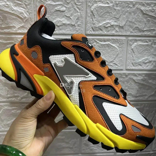 None Mens Sneakers Casual Mesh Leather Upper Running Shoes