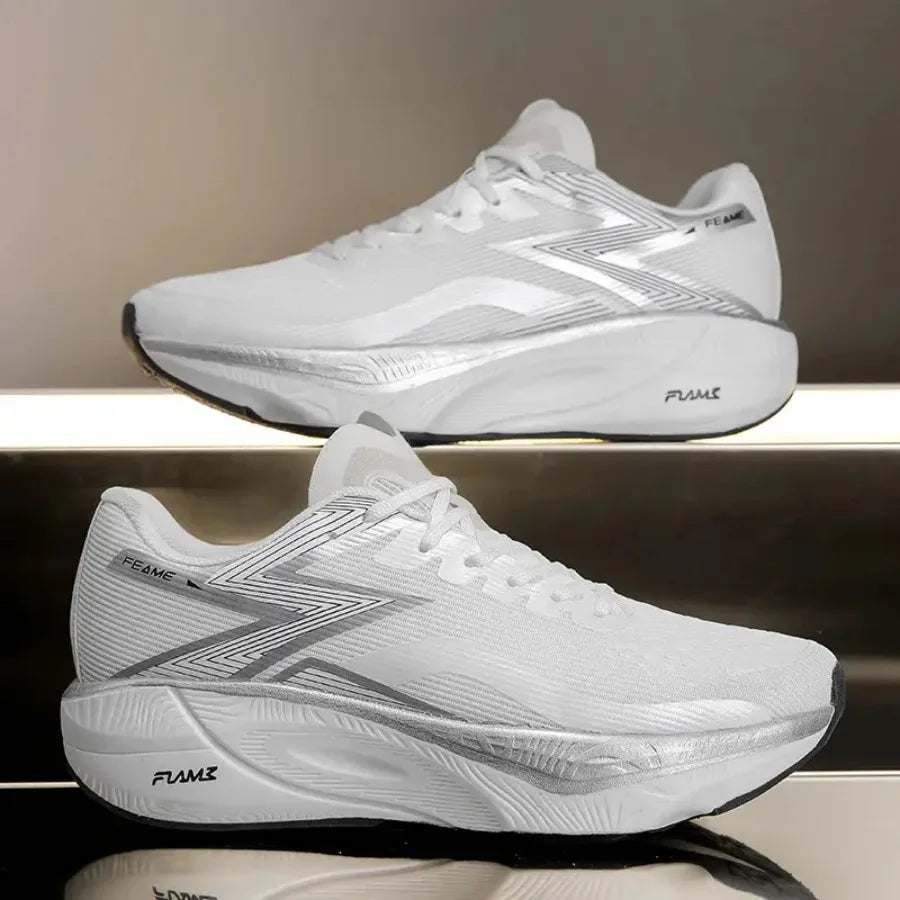 Men's Lightweight Breathable Jogging Sneakers With Non Slip Wear Resistant Sole