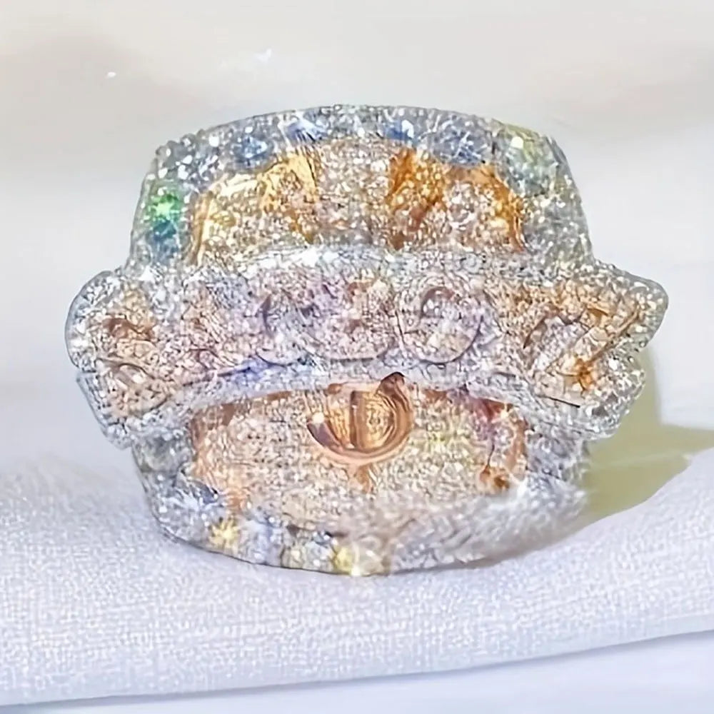 Zircon Letter Ring
