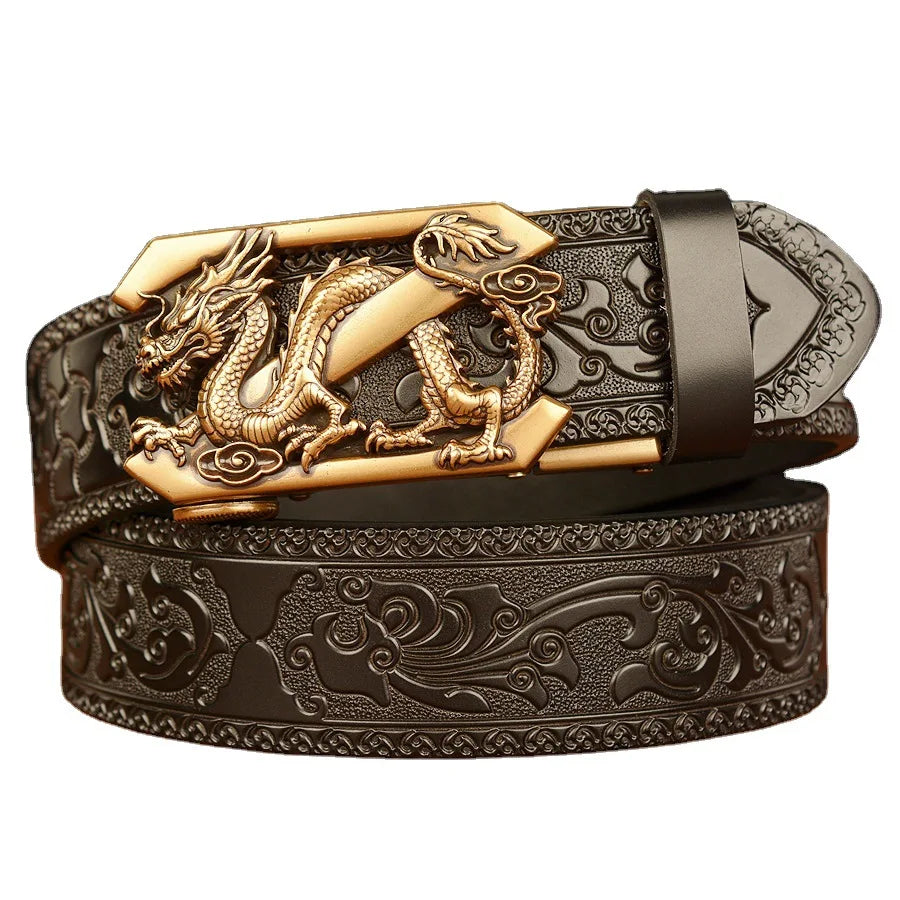 Dragon Belt Automatic Buckle Casual Style