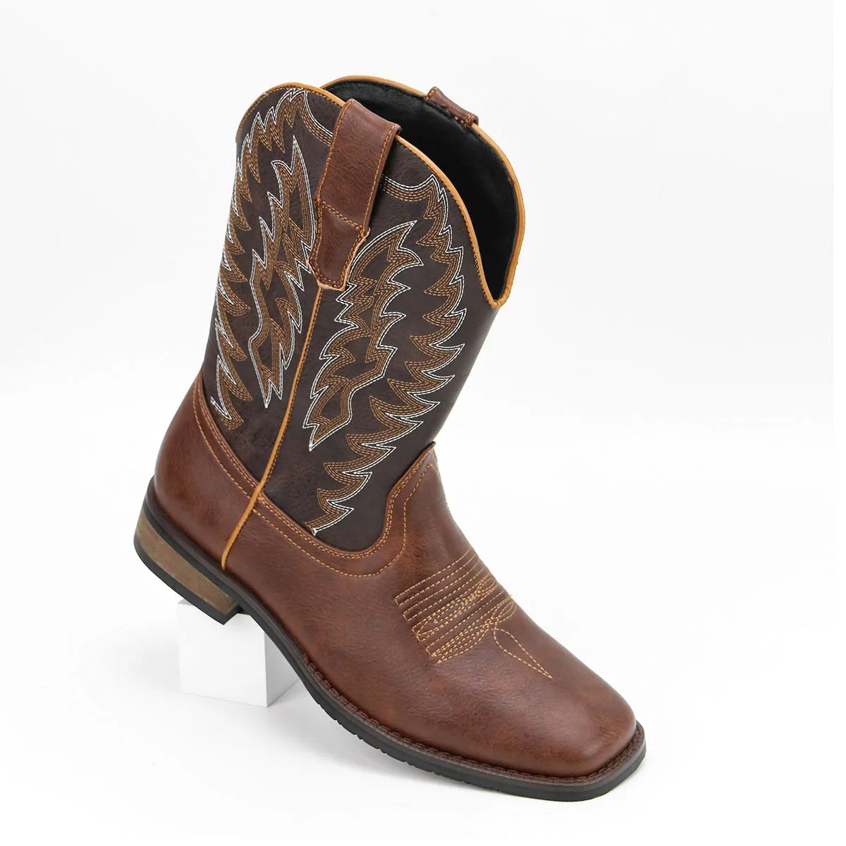 Mens Cowboy Boots Square Toe Western