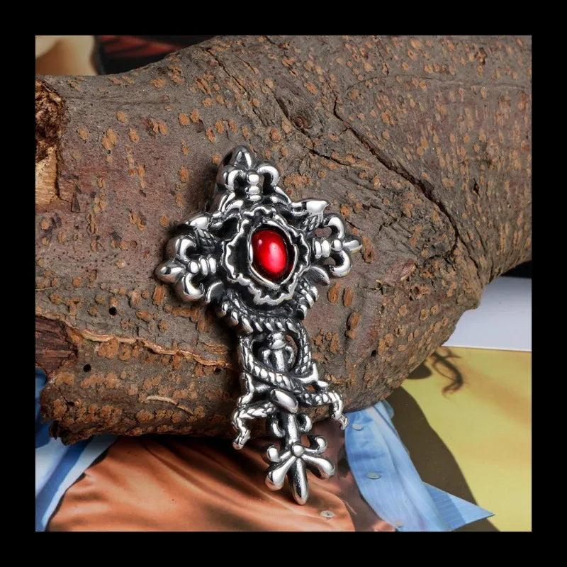 Necklace Cross Pendant Titanium Steel Jewelry