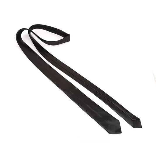 Mens Formal Skinny Necktie Solid Polyester Wedding Tie Groom