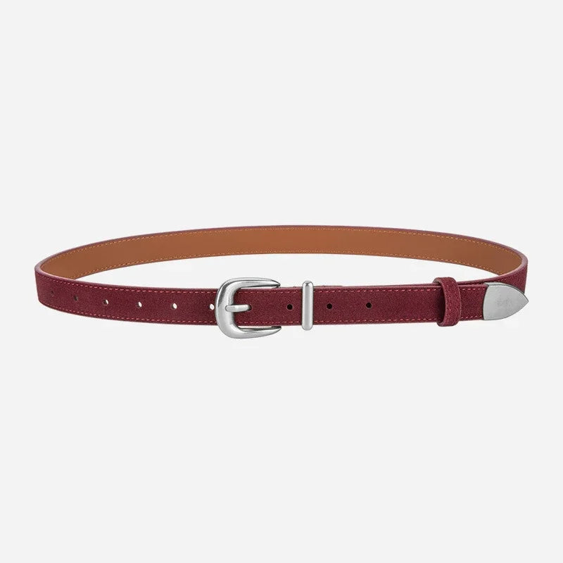 Buckle Thin Belt For Jeans Waistband Fashion