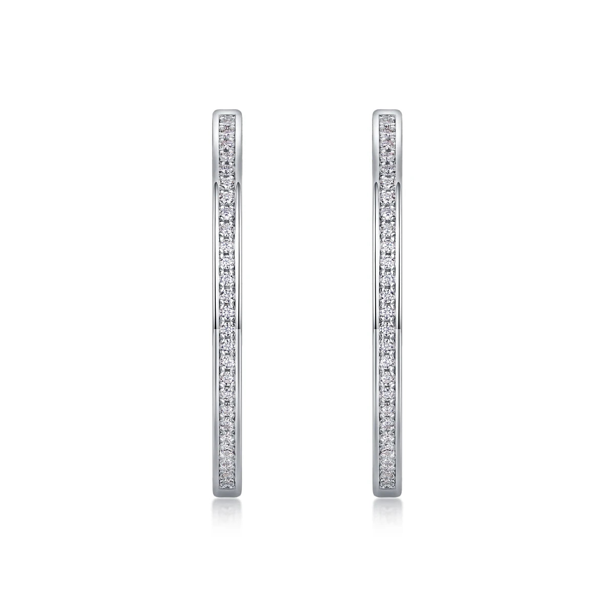 Earrings Tibetan Silver With Mosan Diamond