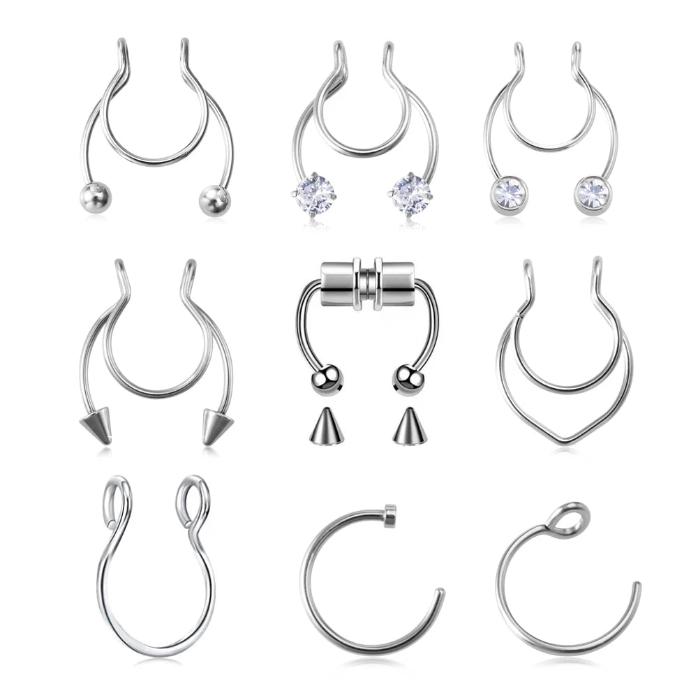 Nose Ring Surgical Steel Hoop Piercing