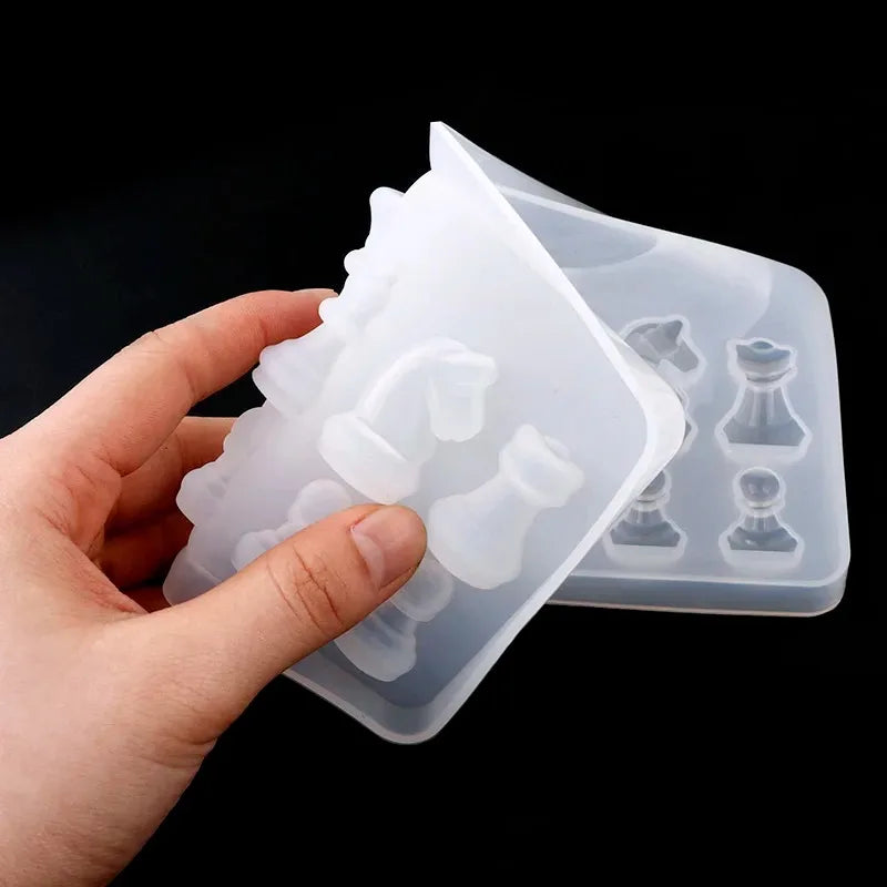 SILIKE LUFEI Chess Shape Silicone Mold Pendant For Jewelry Resin
