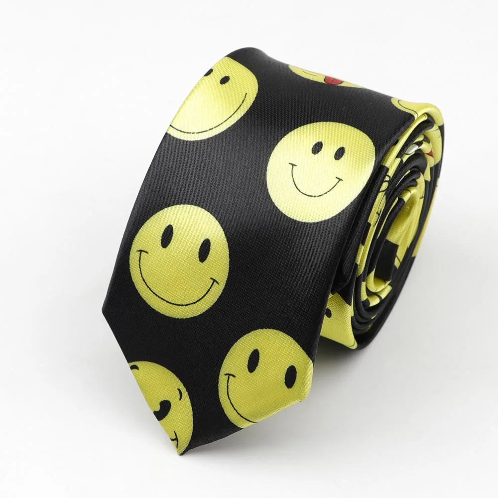 Necktie Musical Notes Printed With Piano Guitar Pattern