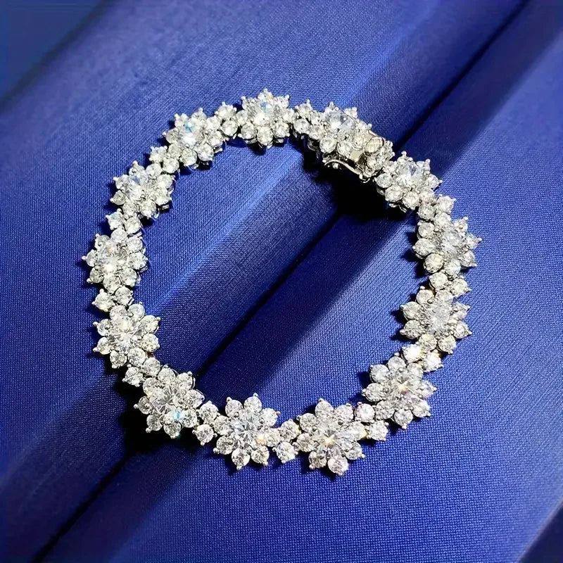 Bracelet 925 Silver Moissanite