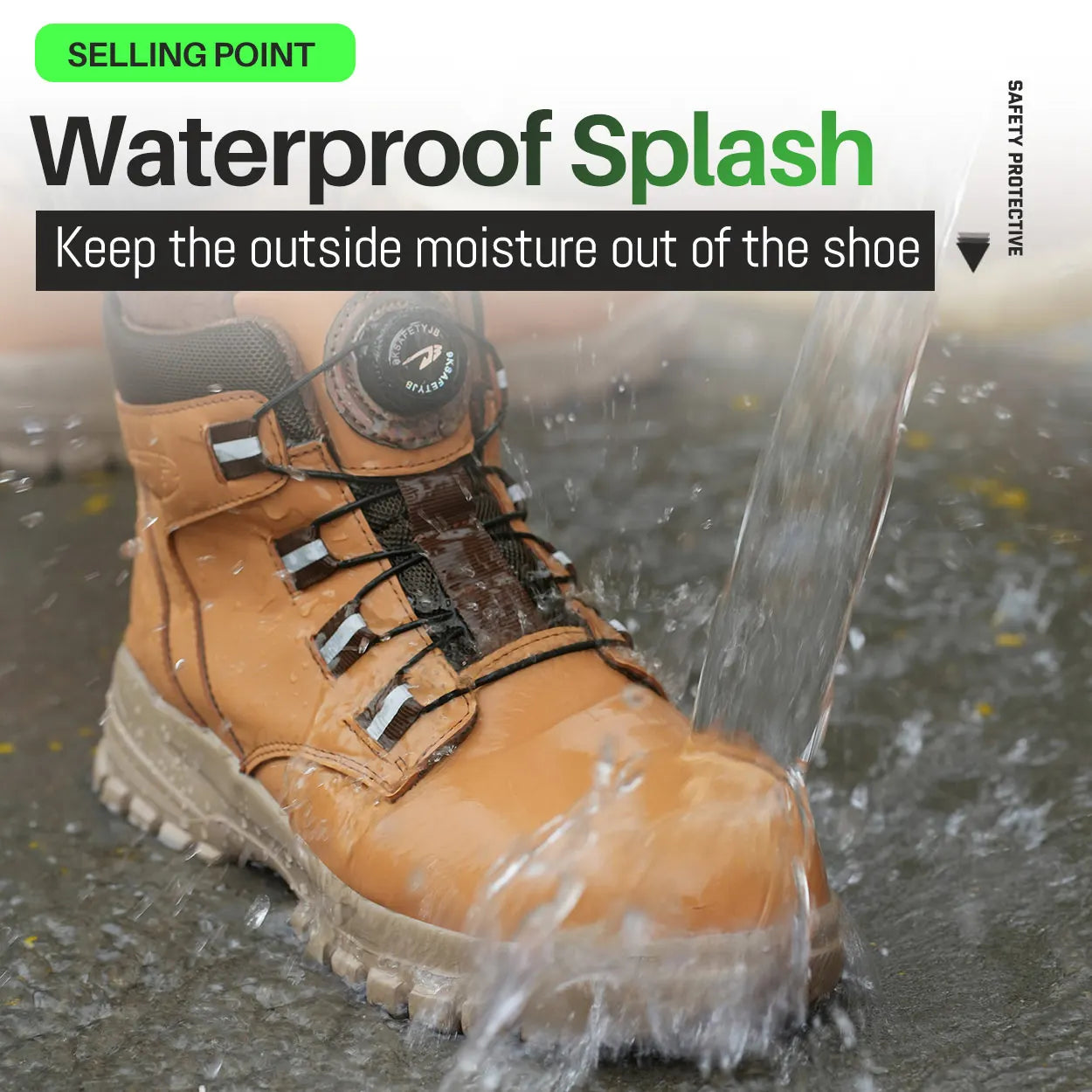 Safety Boots Men Indestructible Steel Toe Work Shoes