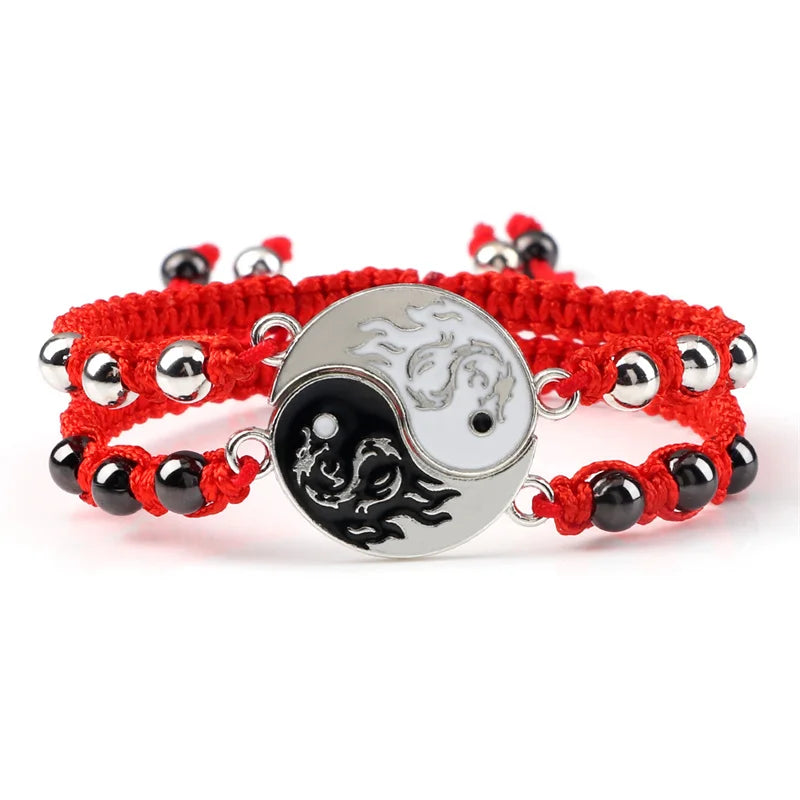 Bracelet Dragon Two Piece Set Yin Yang Jewelry