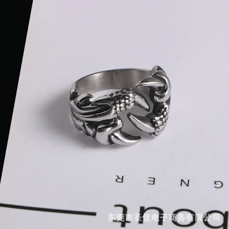 Dragon Claw Titanium Ring