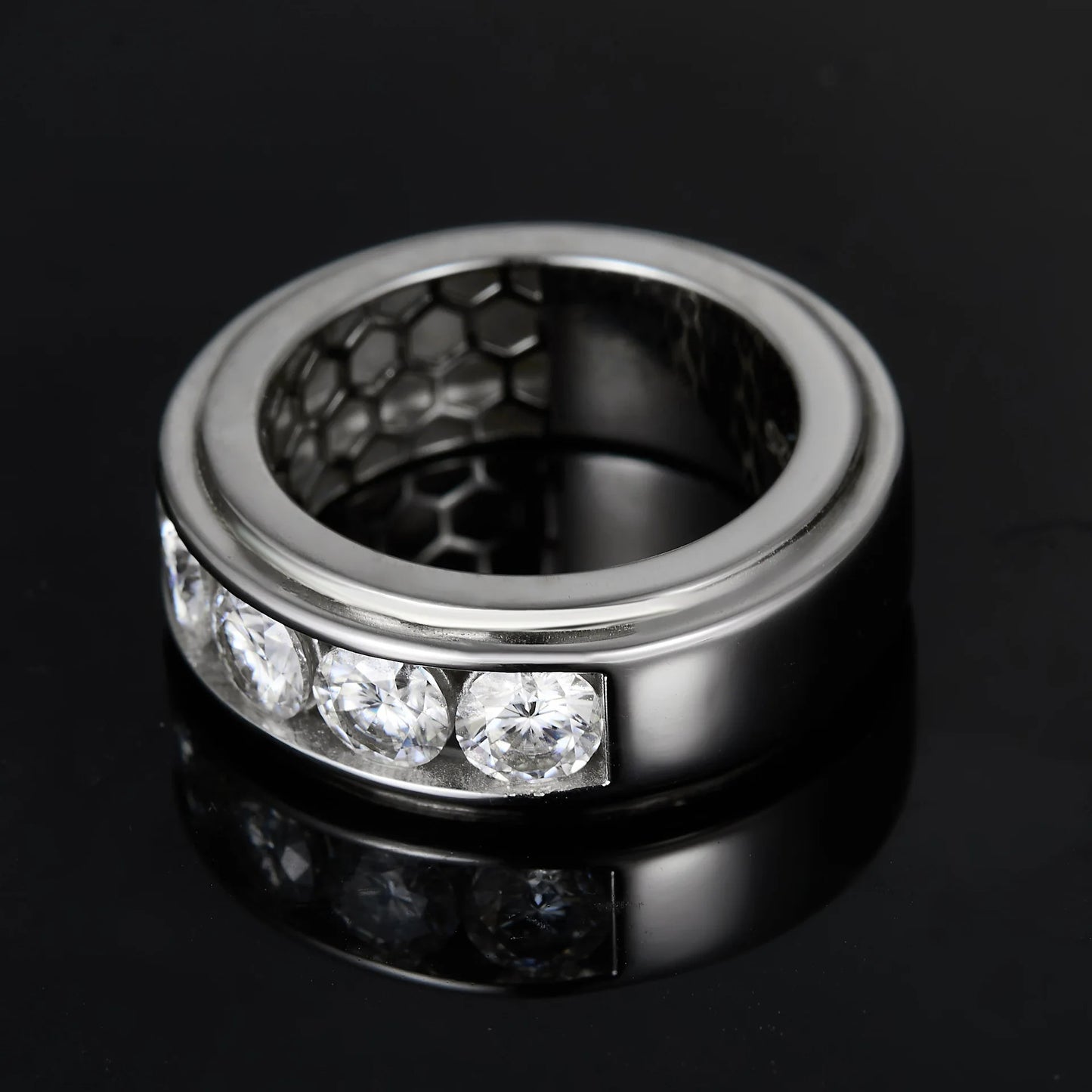 925 Sterling Silver Moissanite Ring