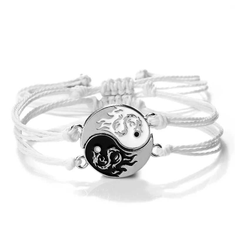 Bracelet Dragon Two Piece Set Yin Yang Jewelry