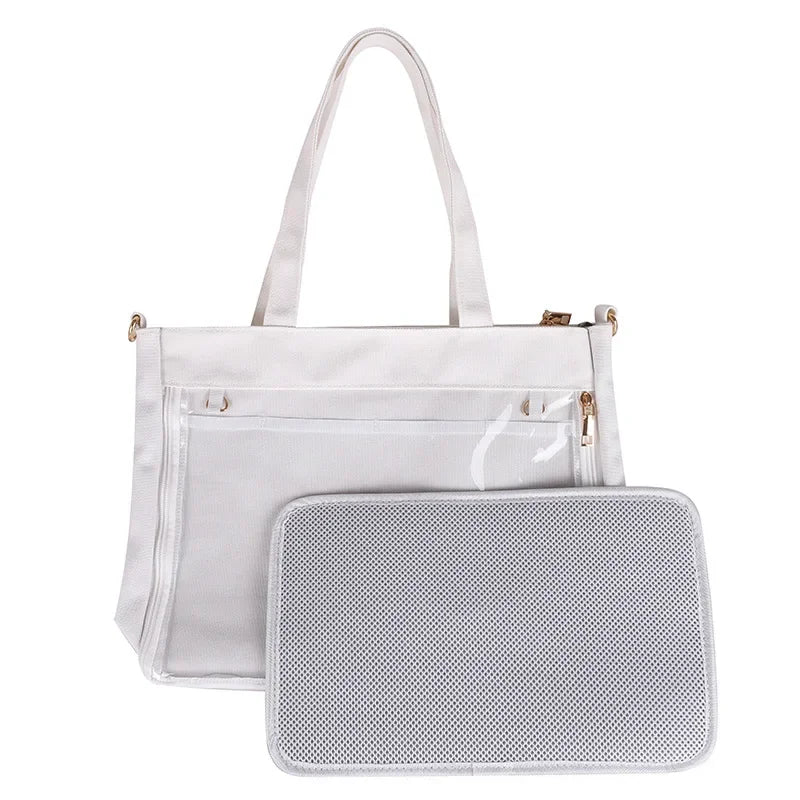 Purse with Transparent Tote
