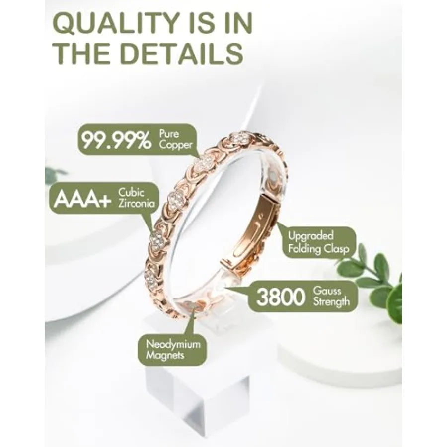 Magnetic Therapy Bracelet With Neodymium Magnets For Pain Relief