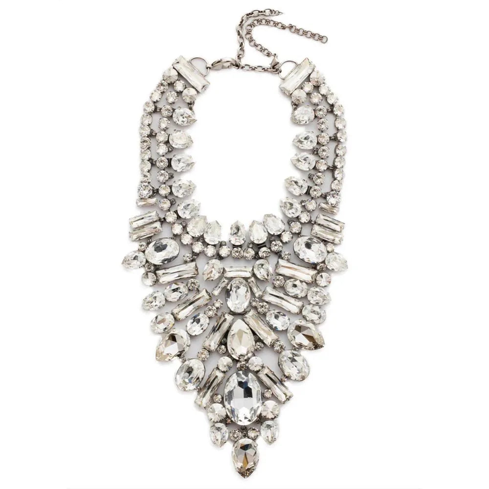 Necklace Choker Rhinestone Geometric Collar